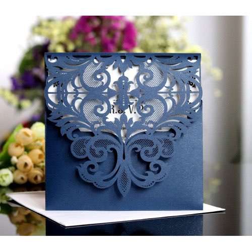 Holiday Greeting Card Thanksgiving Day Wedding Card Invitation Laser Card